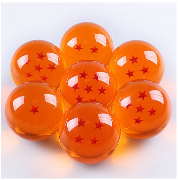 厂家直销 7.6动漫七星龙珠球 裸球树脂龙珠球 精美彩色动漫龙珠球