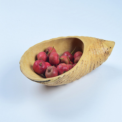 竹根果盘果盆创意家用木质客厅木制根雕大水果盘果篮干果盘
