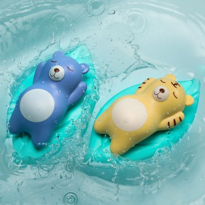 发条小动物戏水玩具宝宝洗澡夏天浮力玩具浴室恐龙蛋慵懒熊CPC