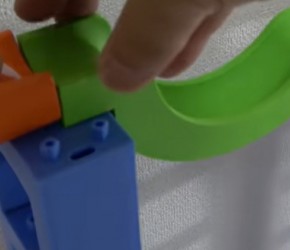 实木滚珠轨道弹珠滑梯旋转玩具积木#解压 #玩具视频
