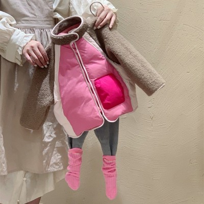 儿童羽绒服新款爆款女童国标90白鸭绒粉色韩版外套女宝保暖